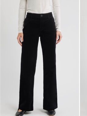 Wit & Wisdom Sam High Waist Wide Leg Corduroy Pants